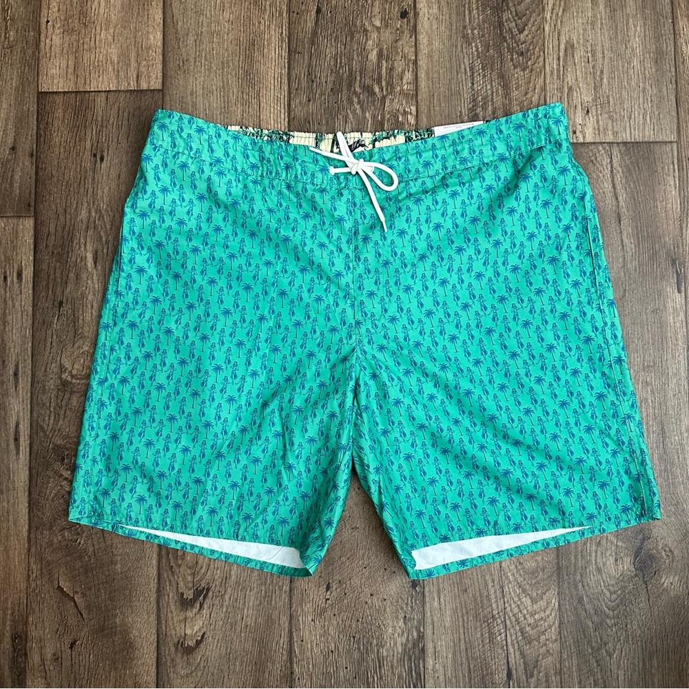 ST JOHN’S BAY SHORTS MEN’S SIZE XXL GREEN POCKET NEW
